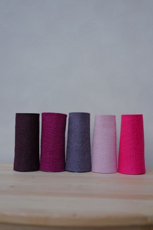 Beerentöne 5 Filzplatten 20 x 30 cm, ca. 3-4 mm, handgemacht