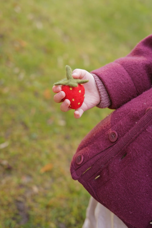 4 Gefilzte Erdbeeren – Spielobst