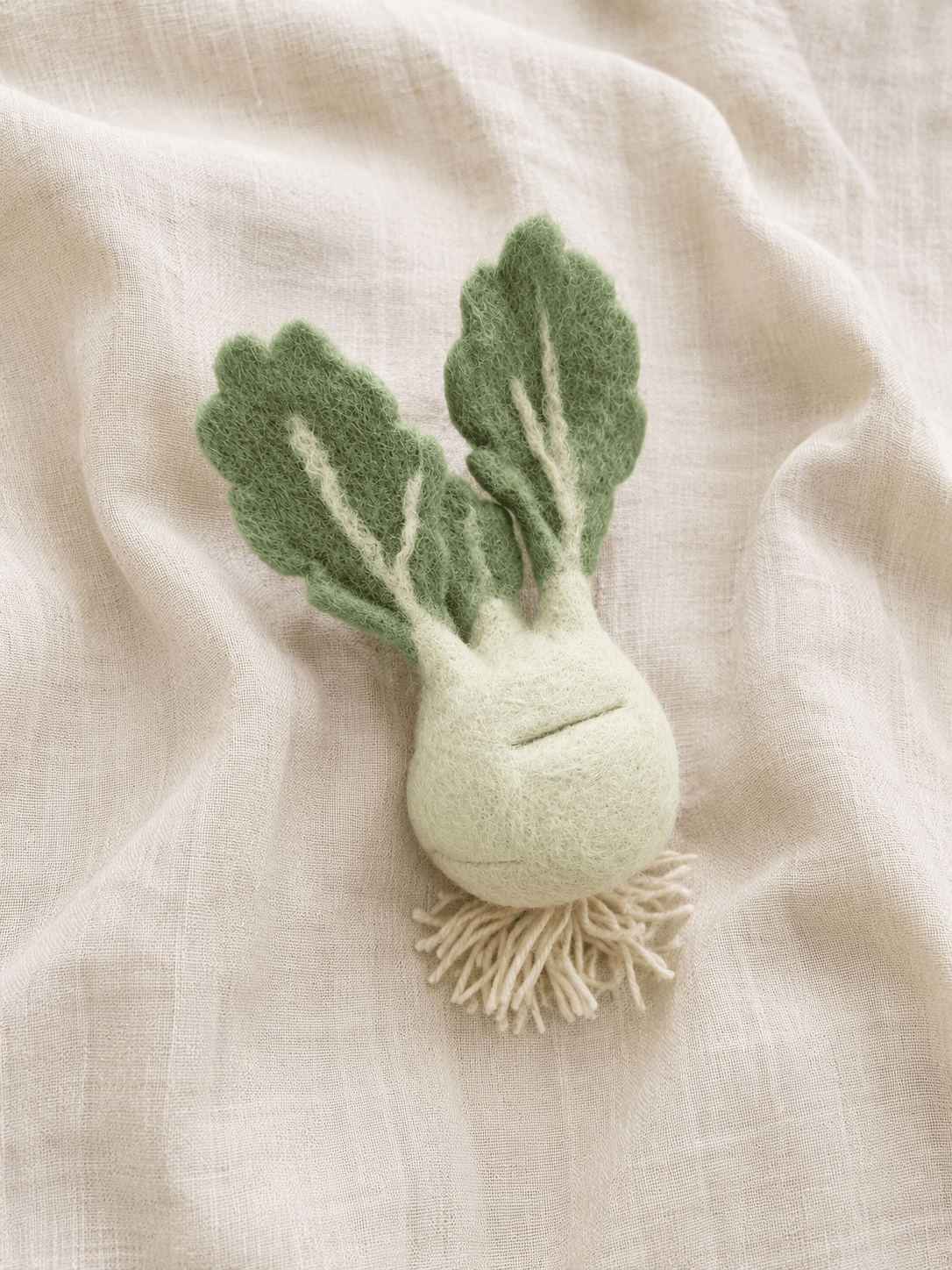 Kohlrabi aus Filz