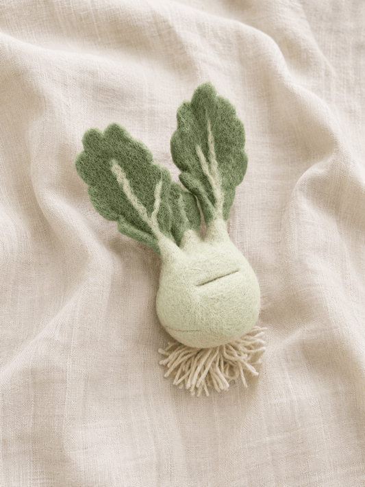 Kohlrabi aus Filz