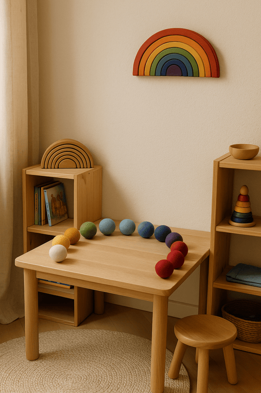 10 Filzkugeln 4 cm bunt