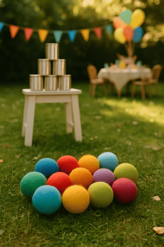 LIMITIERT: 12 große Filzkugeln – 8 cm – bunt, vielseitig & ideal für Kinderhände