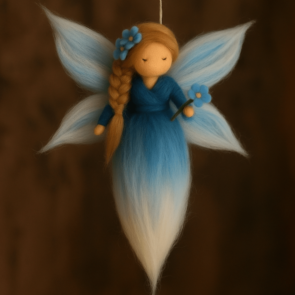 1 x Filz-Bastelfigur – Basisfigur für Feen, Engel und Jahreszeitenpuppen (13 oder 16 cm)