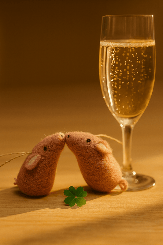 **"Handgemachte Glücksschweine aus Filz – Ein kleines Stück Glück für Ihr Zuhause"**