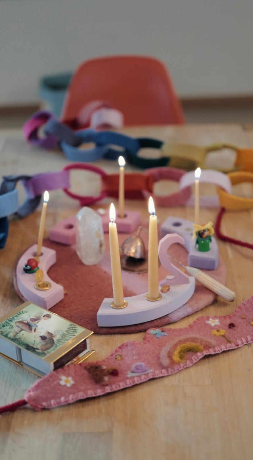 Filzstreifen Bunte DIY-Girlande zum Selberbasteln – Kreativer Deko-Spaß für jeden Anlass