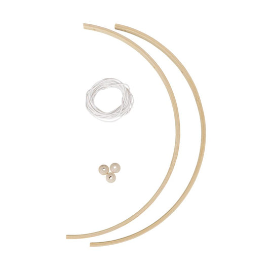 Bambus Holzmobile, 2 Bögen à 25 cm - 8-Natur