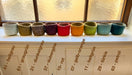 Schalen aus Filz in vielen Farben | Dekoschalen aus Wolle ca 12cm zweifarbig - 8-Natur
