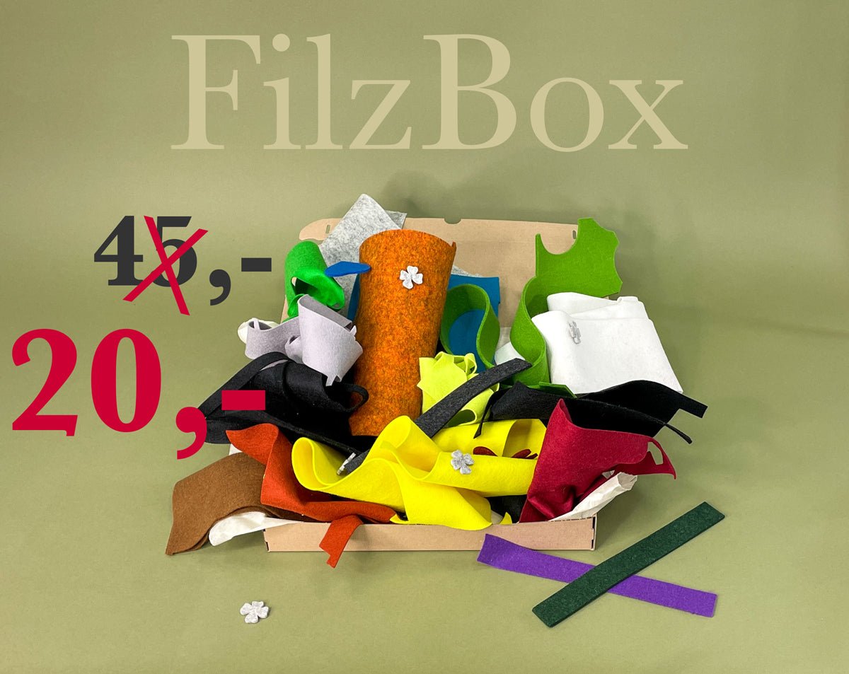 Überraschungsbox Bastelfilz - 8-Natur