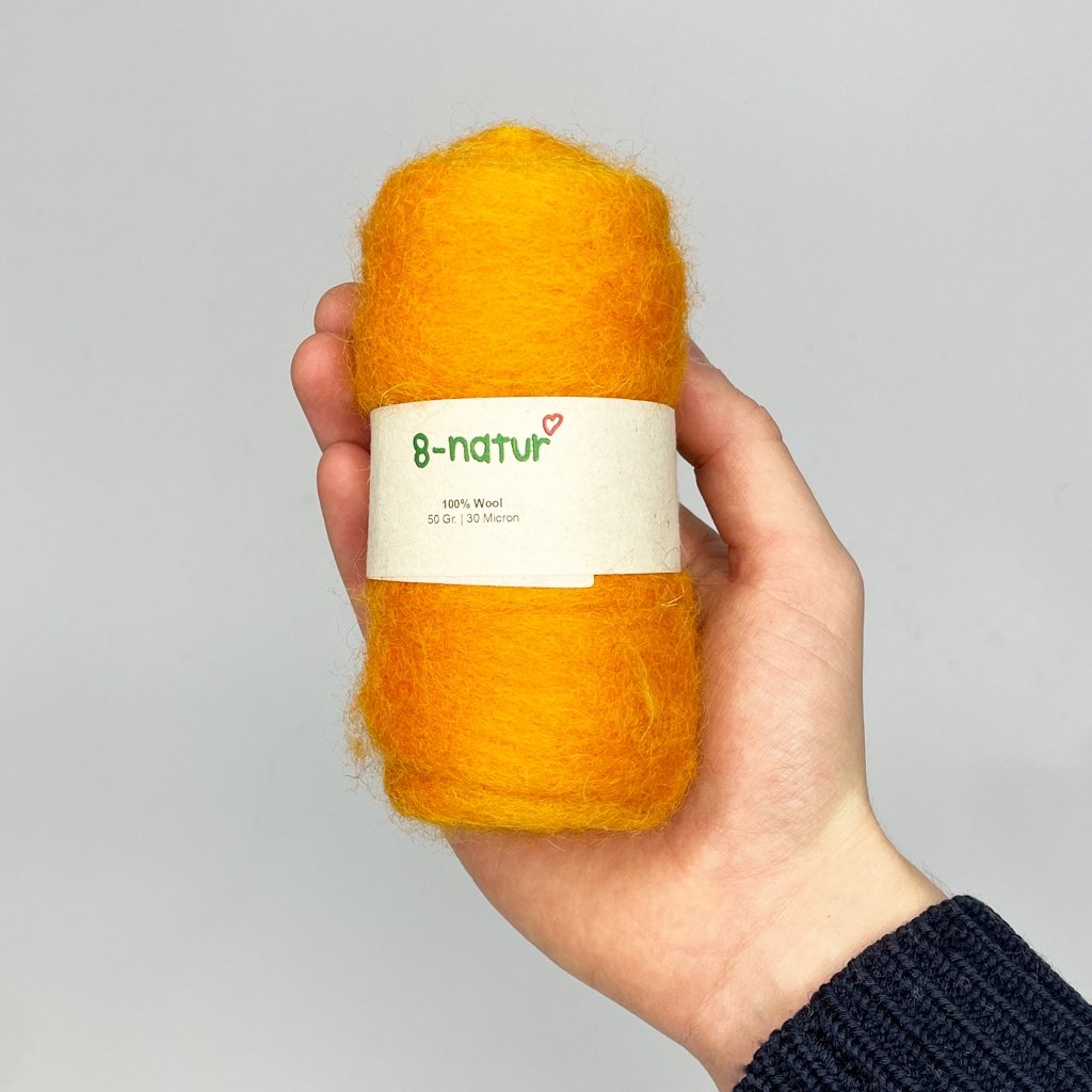 Großes Filzpaket 1 Kilo 20 Farben - 8-Natur