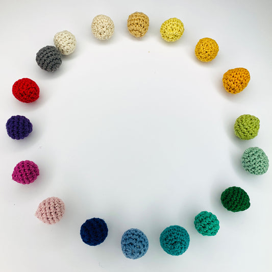 Häkelball-2cm-Variants - 8-Natur