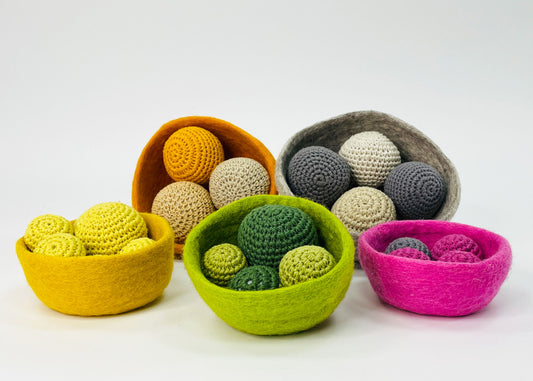Häkelkugeln 2cm | Wunschfarbe und Menge aussuchen - 8-Natur