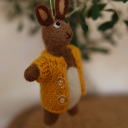 Osterhase gelb - 8-Natur