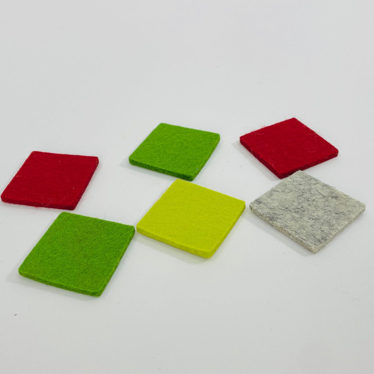 20x Filzquadrat 25mm - 8-Natur