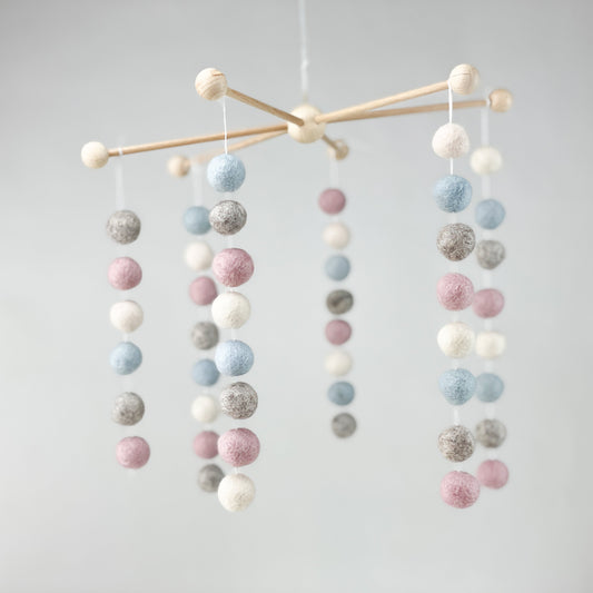 Mobile- Stern  23 cm ø zum Basteln - 8-Natur