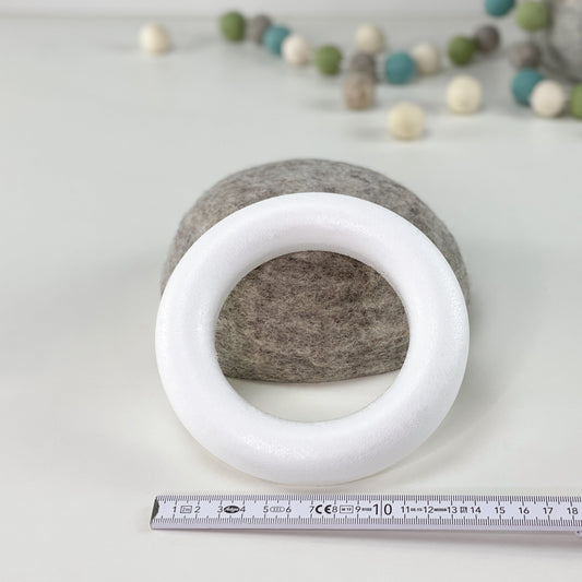 Styropor-Flachring 15cm - 8-Natur