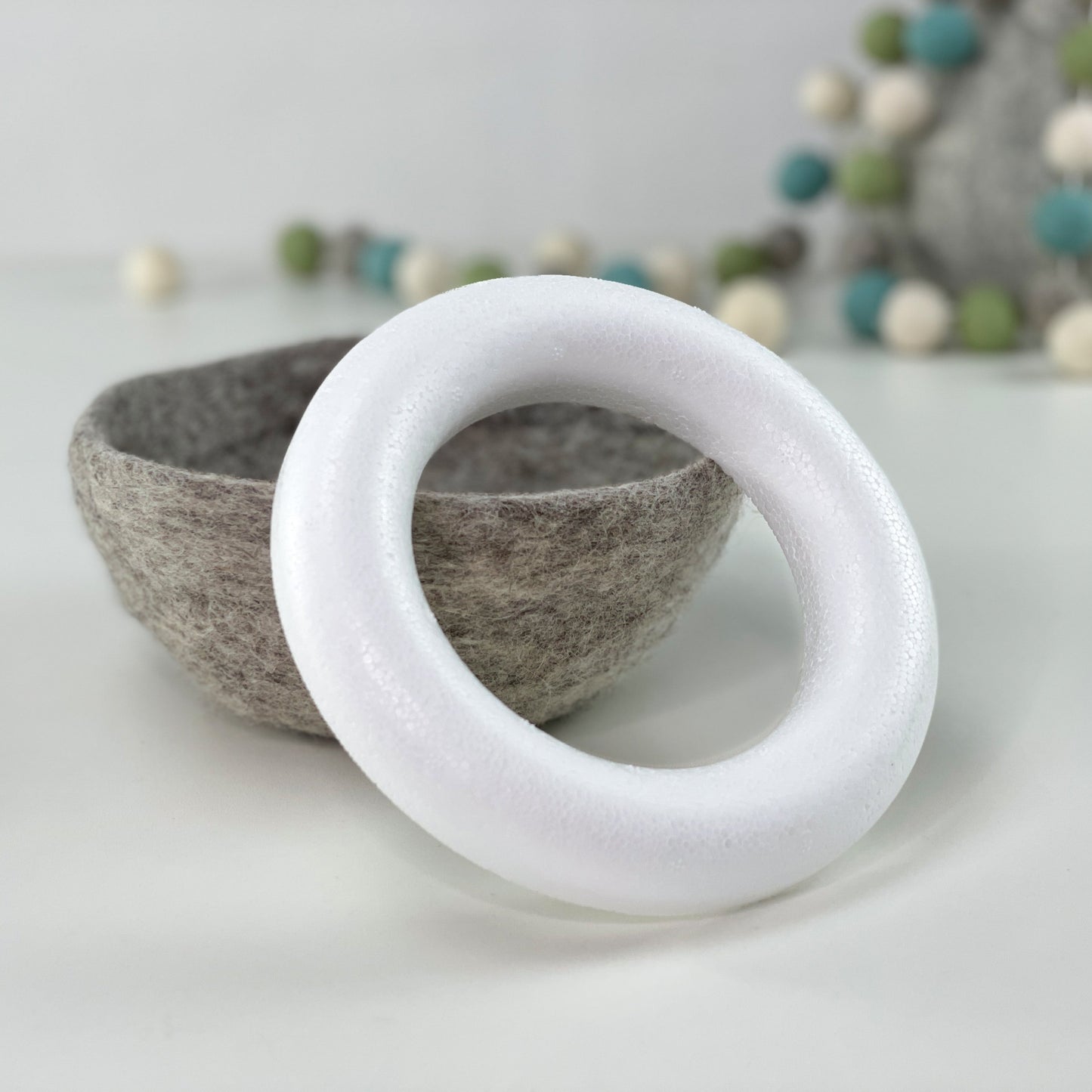 Styropor-Flachring 15cm - 8-Natur