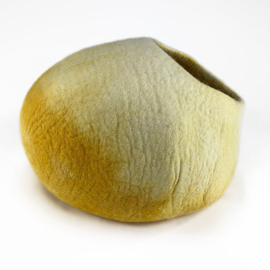 Sonderedition Katzenhöhle gelb Filz 100% Wolle fair, ökologisch und schadstoffgeprüft - 8-Natur