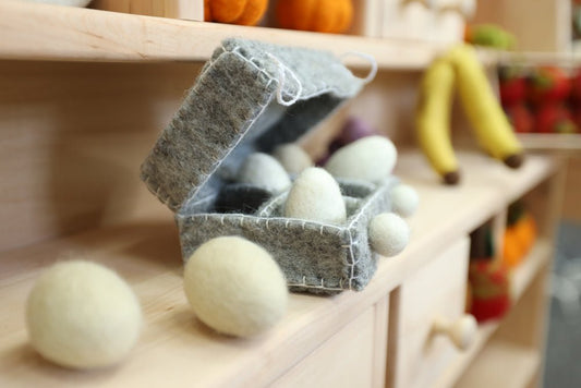 kaufladen zubehör holz Filz lebensmittel zubehör spielküche holz kinderküche zubehör kaufladen kinder Eier Ostern