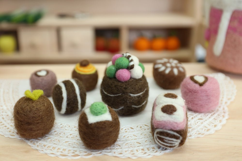 Praline kaufladen zubehör holz Filz lebensmittel zubehör spielküche holz kinderküche zubehör kaufladen kinder Konfekt