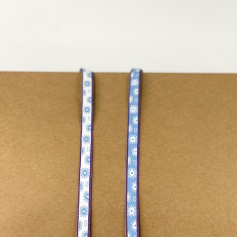 Kopie von Webband, Schneeflocke 2 Meter - 8-Natur