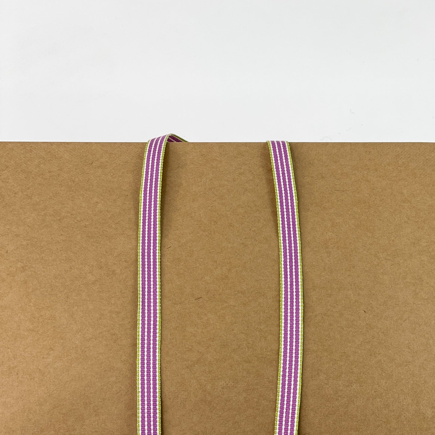 Webband, gestreift 2 Meter - 8-Natur