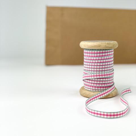 Webband,Karo 2 Meter - 8-Natur