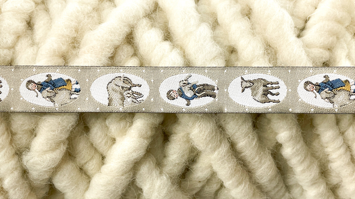 Webbänder kaufen, acufactum Bänder ,kreativpaket,Weihnachten, Daniela Drescher,Meterware,Fuchsliebe,Webetketten mit falz, nähen,baumwolle, Handmade,stoffe, Gartenglück,oval, schaf