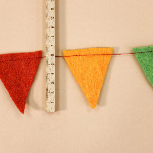 Wimpelkette für jede Feier bunt mittel - 8-Natur