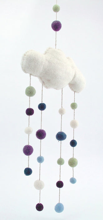 Mobile Wolke mit Regentropfen - 8-Natur
