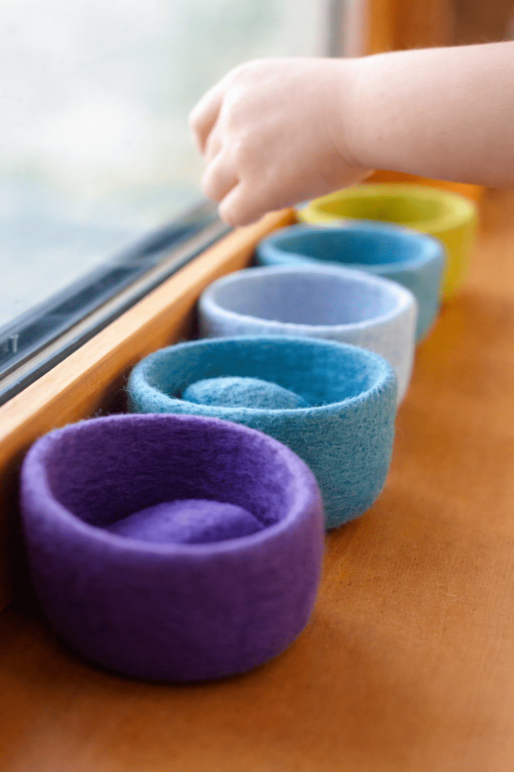 Montessori Filzschalen-Set  für kleine