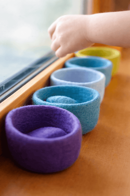 Montessori Filzschalen-Set  für kleine