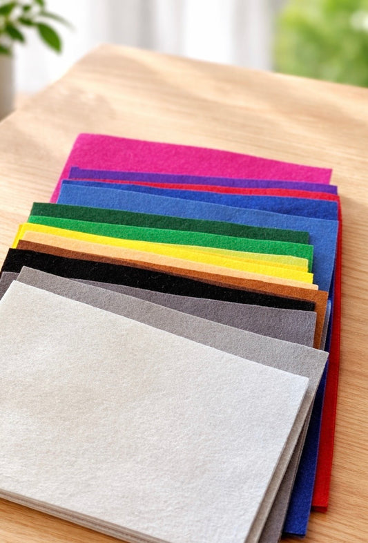 Filzplatten 1 mm dick 20 cm x 30 cm Großes Set 17 Stück