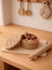 Handgefilzter Apfelkuchen aus Filz