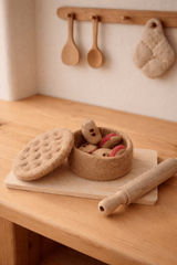 Handgefilzter Apfelkuchen aus Filz