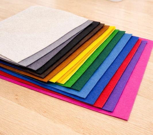 Filzplatten 1 mm dick 20 cm x 30 cm Großes Set 17 Stück