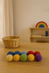 10 Filzkugeln 4 cm bunt