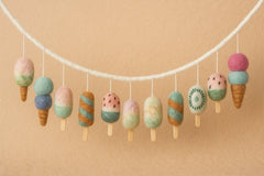 Eis-Girlande aus Filz – Sommerlaune zum Aufhängen