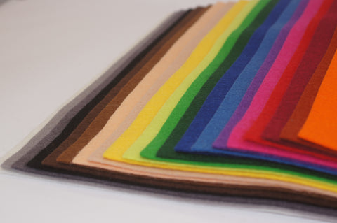 Filzplatten 1 mm dick,  30 cm x 40 cm  | Farben aussuchen