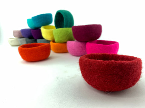 Filzschalen 10 cm | Farbe aussuchen