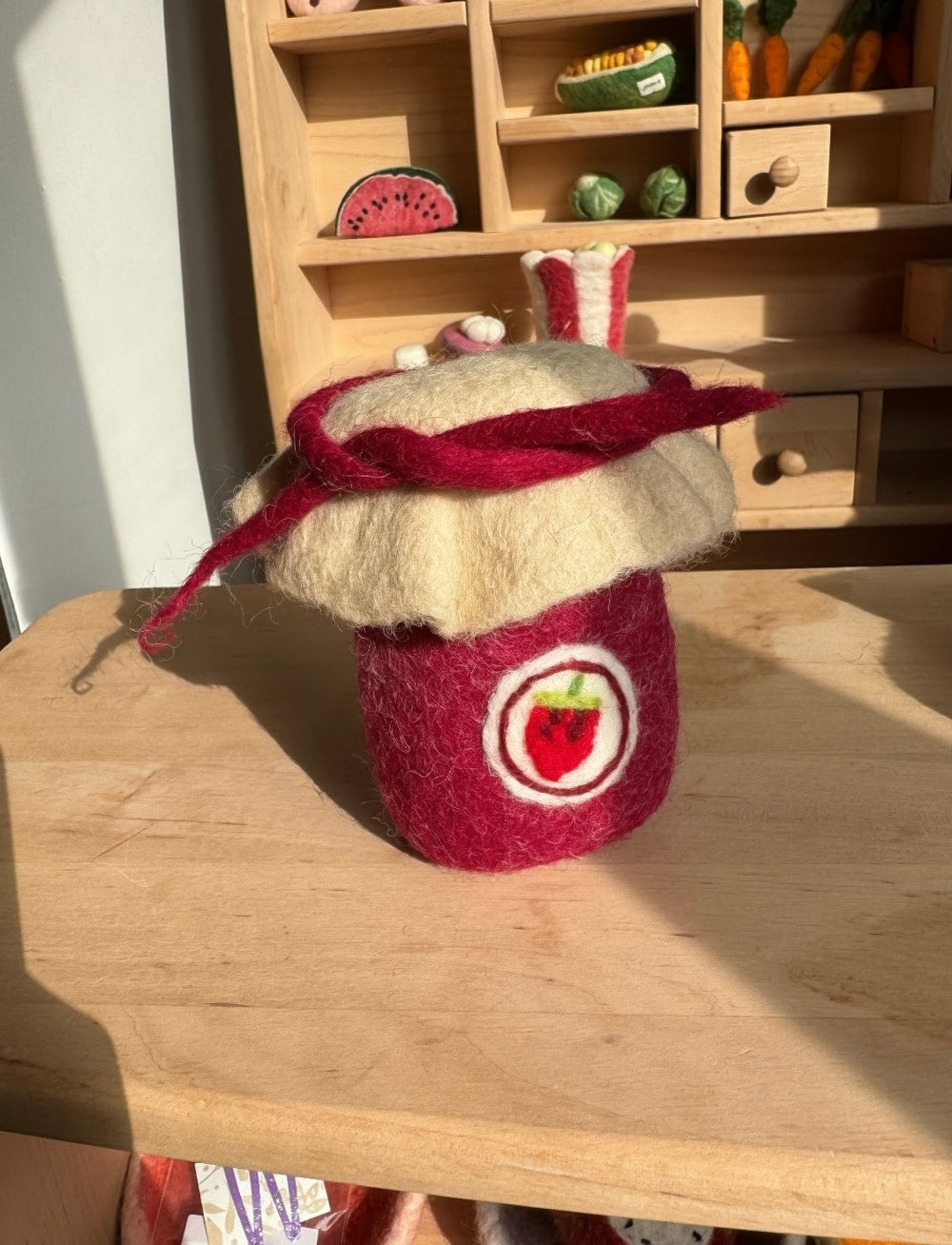 Gefilztes Marmeladenglas
