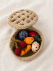 Handgefilzter Obstkuchen aus Filz