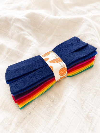 Filzstreifen Bunte DIY-Girlande zum Selberbasteln – Kreativer Deko-Spaß für jeden Anlass
