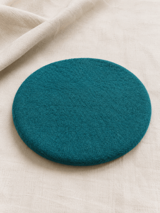 Sitzkissen Filz rund ca.35 cm 100% Wolle als Stuhlkissen Farbe 1