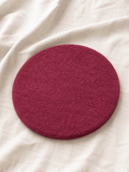 Sitzkissen Filz rund ca.35 cm 100% Wolle als Stuhlkissen Farbe 2