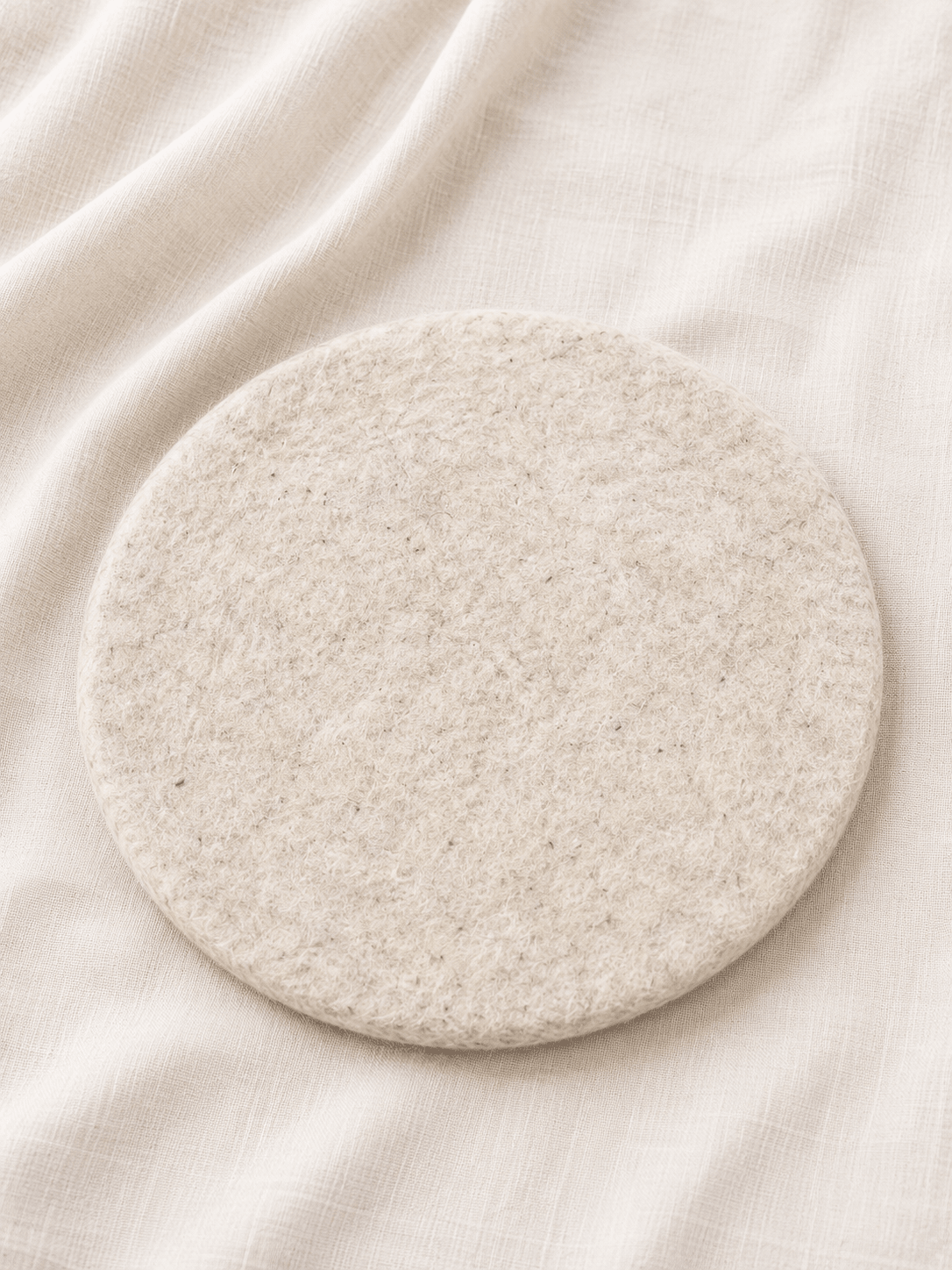 Sitzkissen Filz rund ca.35 cm 100% Wolle als Stuhlkissen Farbe 7