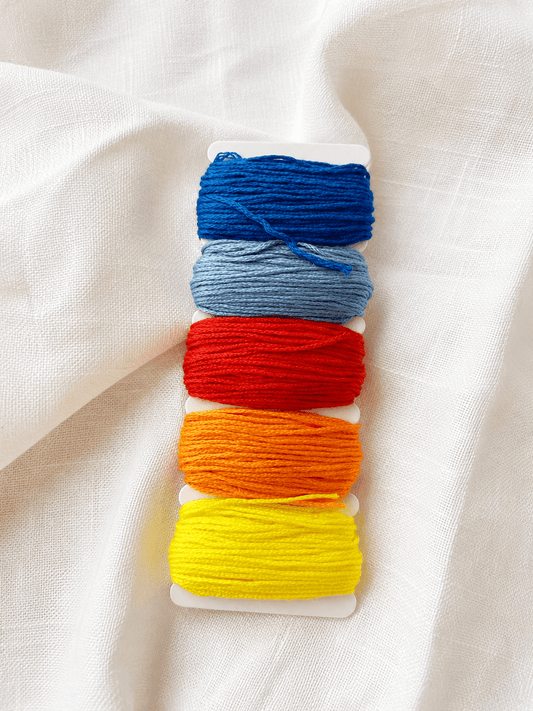 Stickgarn-Set Sommerfarben