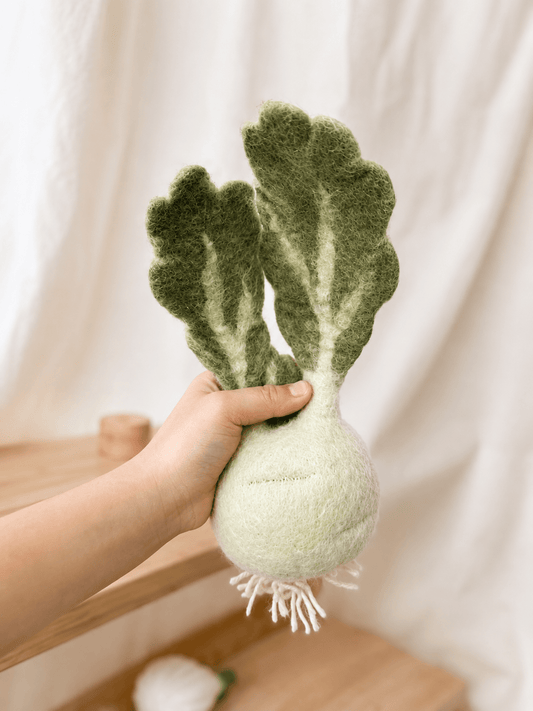 Kohlrabi aus Filz
