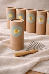 Filznadel Set mit Holzgriff – 10 Nadeln für Nadelfilzen & DIY Filzprojekte