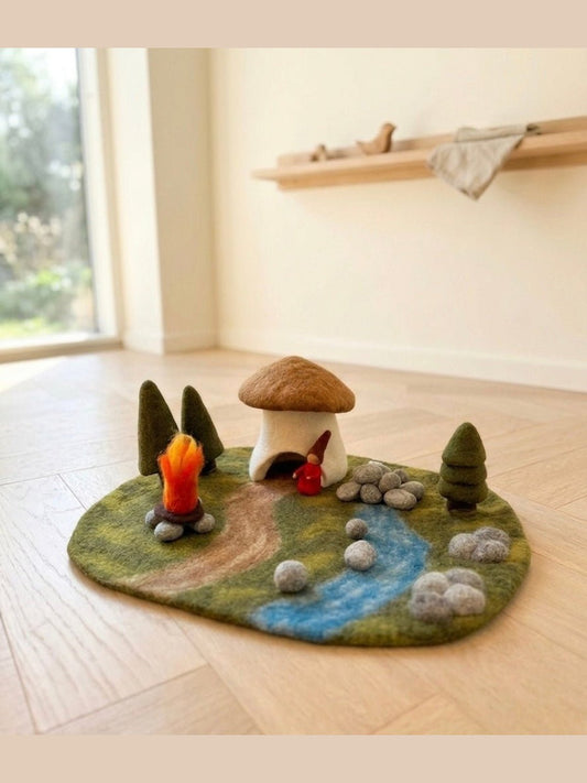 Filz-Spielteppich Pilz