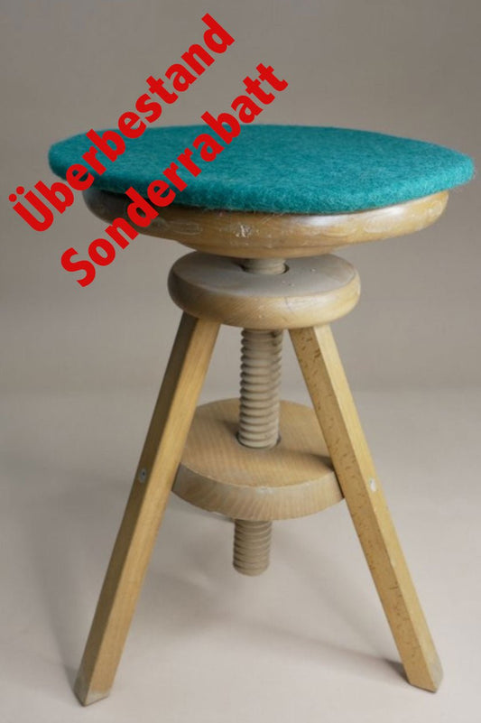 Sitzkissen Filz rund ca.35 cm 100% Wolle als Stuhlkissen Farbe Mint 14